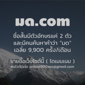 ขายโดเมนเนม มด.com